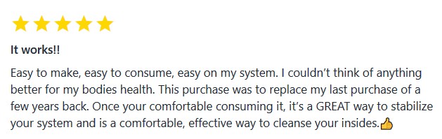 Original testimonial screenshot