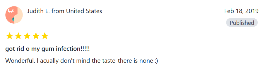 Original testimonial screenshot