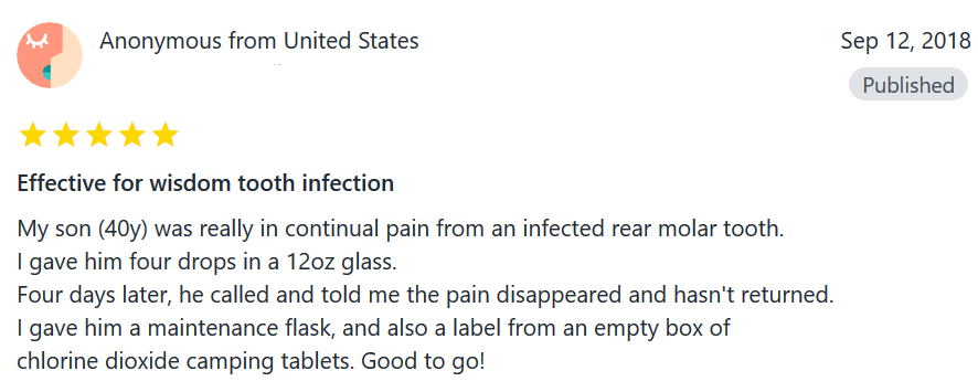Original testimonial screenshot