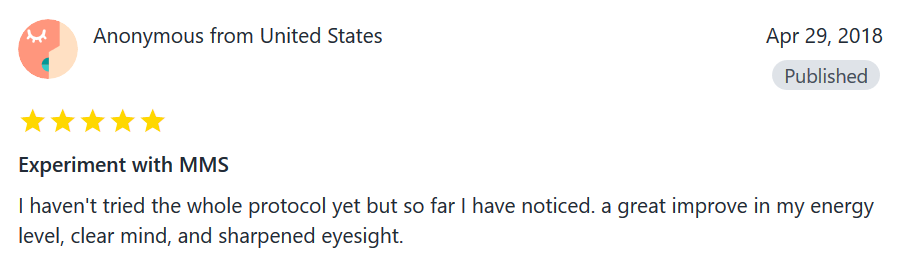 Original testimonial screenshot