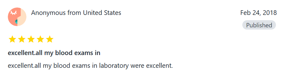 Original testimonial screenshot